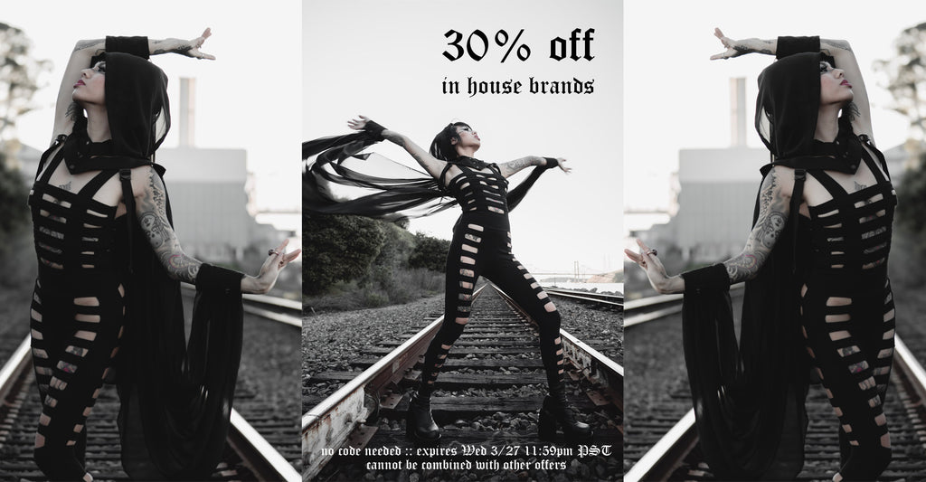30% off in house brands, no code needed, expires Wed 3/27 11:59pm PST