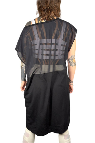 Five and Diamond Half Mesh T-Shirt - cotton/mesh – FIVE AND