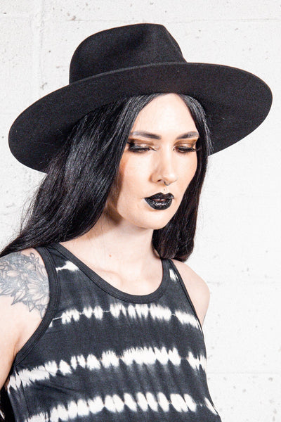 Lack of Color The Mirage Wide Brimmed Hat in Black Lack Of Color Fedora Hat THE MIRAGE - BLACK wool | eBay main image 4