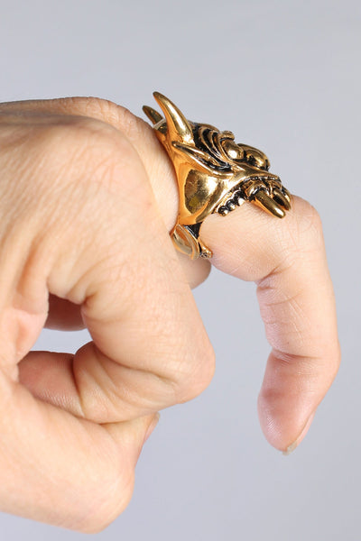 5D x Eyecon Oni Ring - brass – FIVE AND DIAMOND
