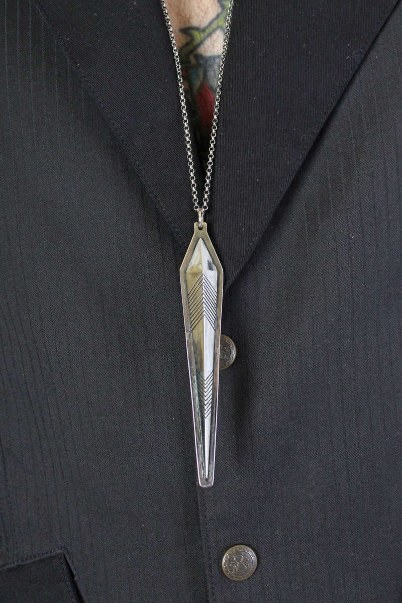 Hilmer x Sparrow Deco Spire Pendant - Large - Necklaces -  - FIVE AND DIAMOND
