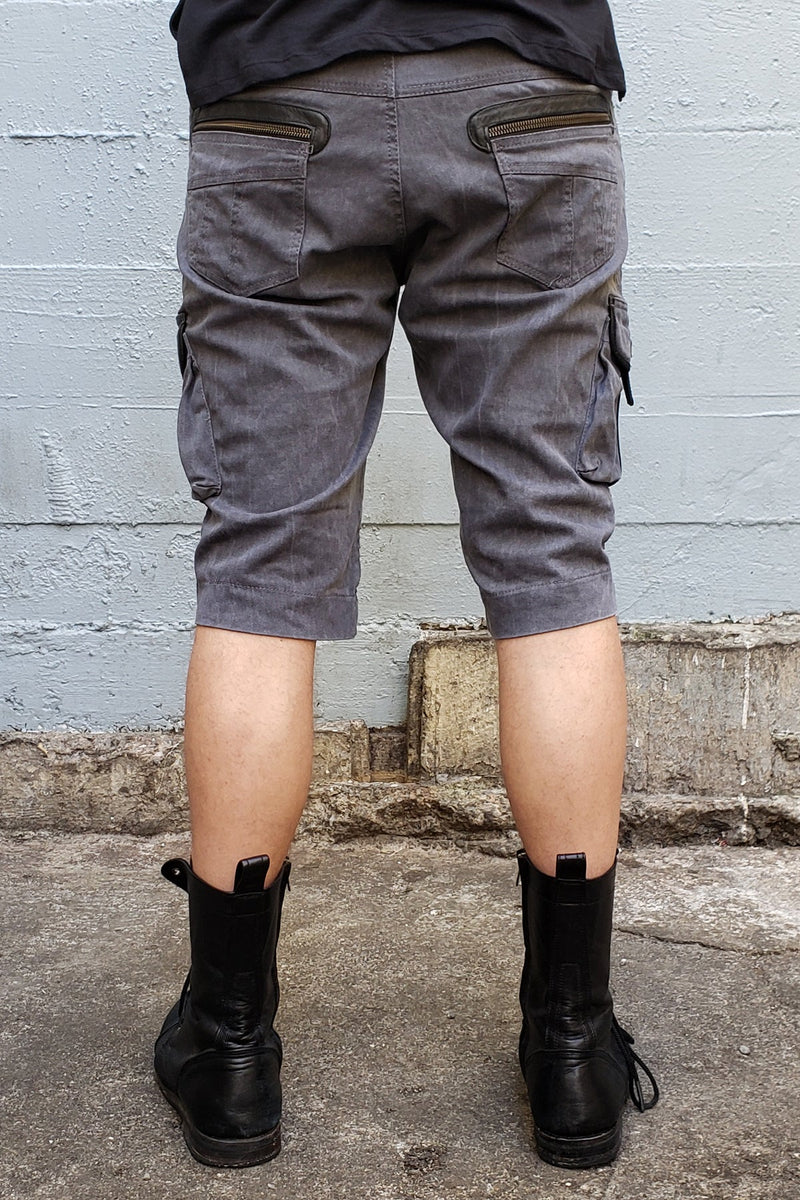 Jan Hilmer Side Buckle Shorts - Dark Grey - Shorts-Mens -  - FIVE AND DIAMOND
