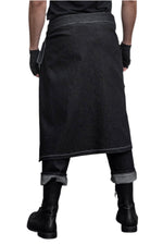 5D x Alien.Eleven Asym Skirt Pants-Mens 5D x Alien.Eleven 