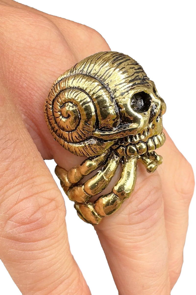 5D x Eyecon Hermit Crab Ring - brass Rings Eyecon 