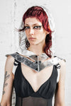 5D x Eyecon Priestess Hood - leather/silk Hood Eyecon 