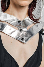 5D x Eyecon Priestess Hood - leather/silk Hood Eyecon 