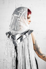5D x Eyecon Priestess Hood - leather/silk Hood Eyecon 