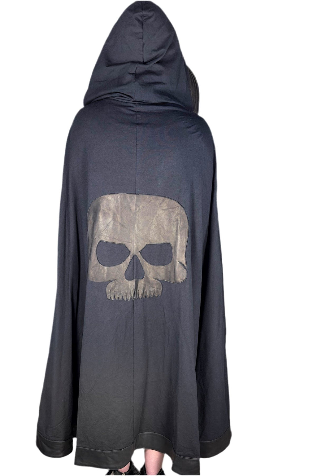 Dark gray deatchable hooded cape（マント） Linen Hooded Cloak - Etsy