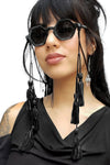 5D x Shade Braids 3 Tassel Sunglass Strings - Black Shade Braids 5D x Shade Braids 