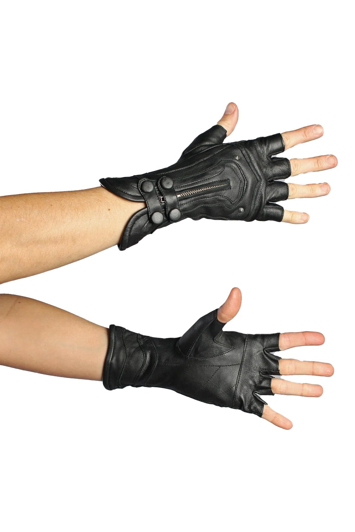 5D x Steam Trunk Revolution Gloves - Leather Black/Black Leather / Medium 5D x Steam Trunk Revolution Gloves - Leather Black/Black Leather / Medium