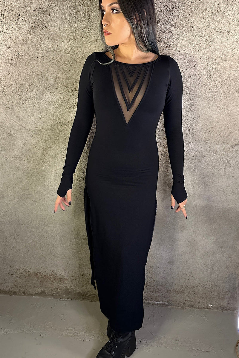 5D x Stellar Dust Chevron Maxi Dress - bamboo/mesh 5D x Stellar Dust Chevron Maxi Dress - bamboo/mesh