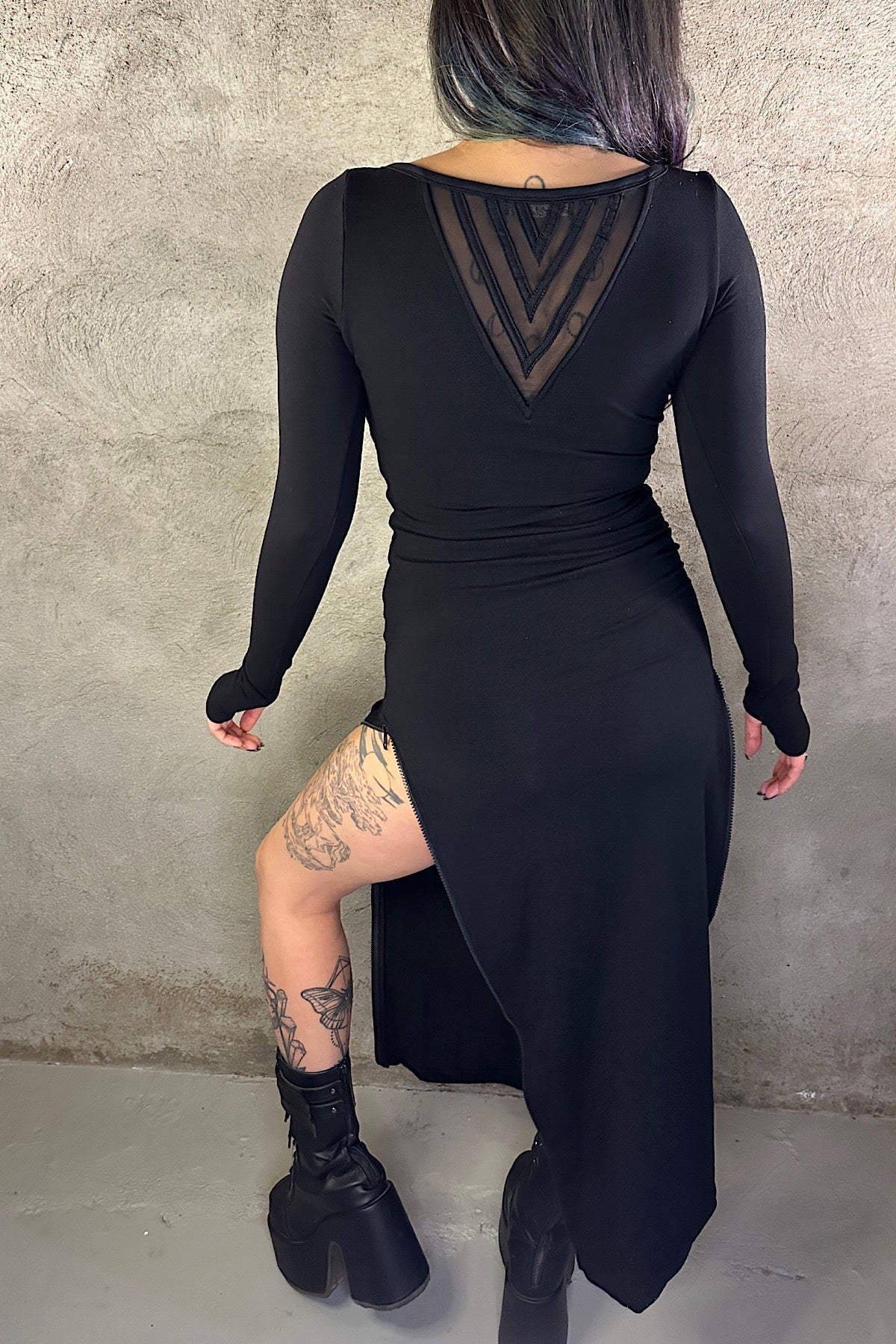 5D x Stellar Dust Chevron Maxi Dress