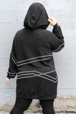 5D x Stellar Dust Chevron Oversized Hoody - bamboo Made to Order 5D x Stellar Dust 