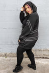 5D x Stellar Dust Chevron Oversized Hoody - bamboo Made to Order 5D x Stellar Dust 
