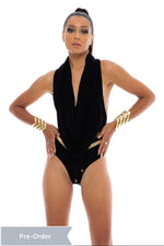 5D x Stellar Dust Cowl Halter Bodysuit Made to Order 5D x Stellar Dust 