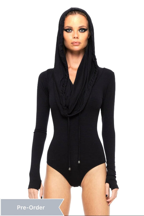 5D x Stellar Dust Cowl Hooded Body Suit Made to Order 5D x Stellar Dust 