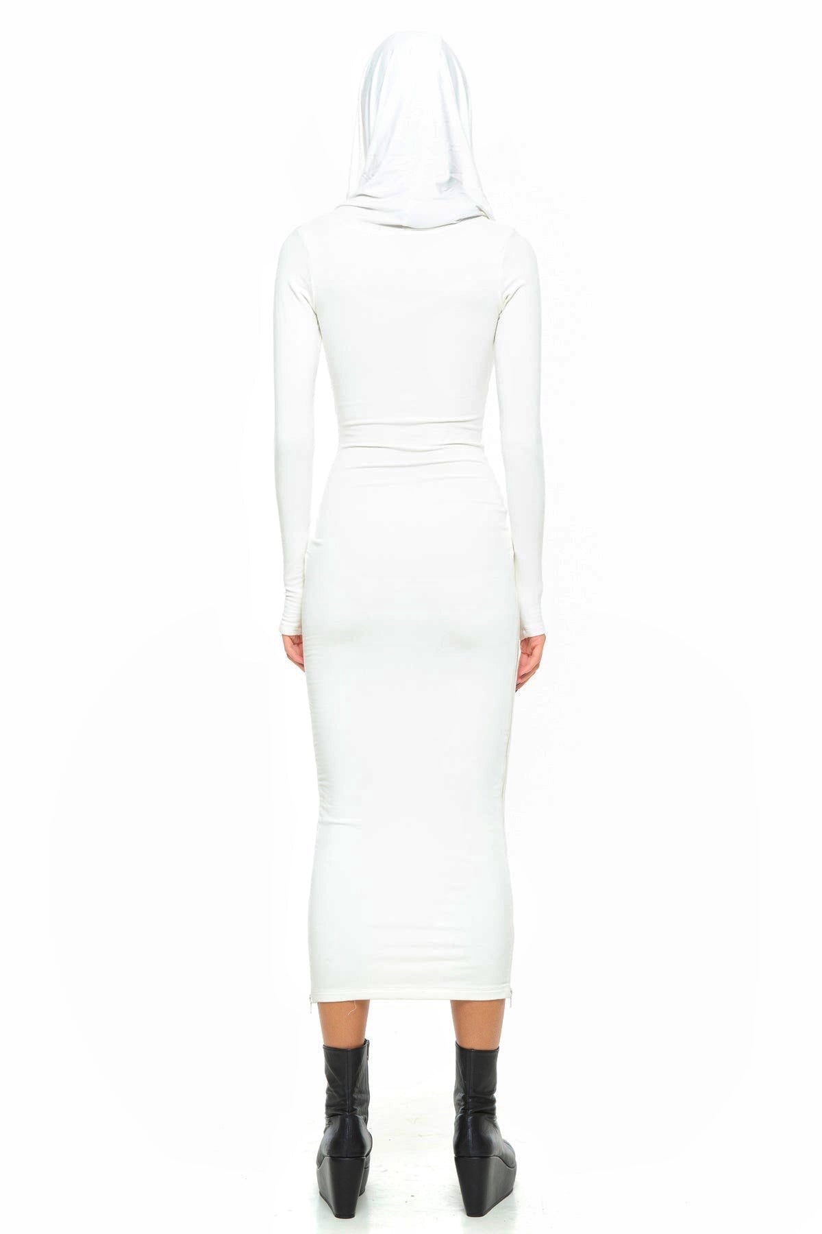 5D x Stellar Dust Cowl Hooded Maxi Dress