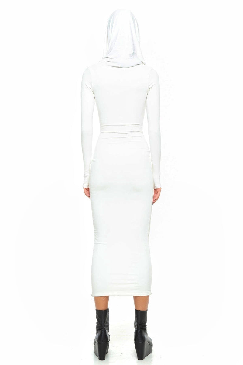 bodycon hooded maxi dress Bodycon Hooded Maxi Dress Vouloir