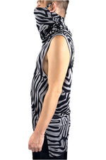 5D x Stellar Dust Cowl Tank - zebra Dresses 5D x Stellar Dust 