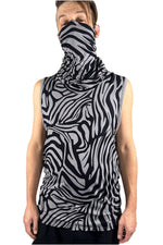 5D x Stellar Dust Cowl Tank - zebra Dresses 5D x Stellar Dust 