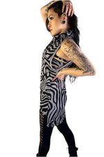 5D x Stellar Dust Cowl Tank - zebra Dresses 5D x Stellar Dust 