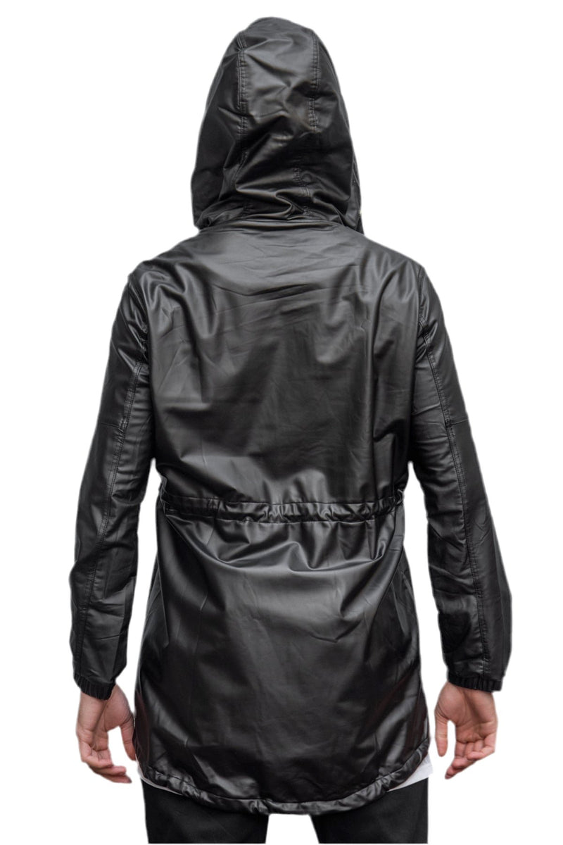 5D x Stellar Dust Dark Matter Parka - faux leather Jackets-Mens 5D x Stellar Dust 