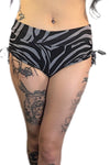 5D x Stellar Dust Helia Shorts - zebra Shorts-Womens 5D x Stellar Dust 