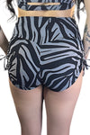 5D x Stellar Dust Helia Shorts - zebra Shorts-Womens 5D x Stellar Dust 