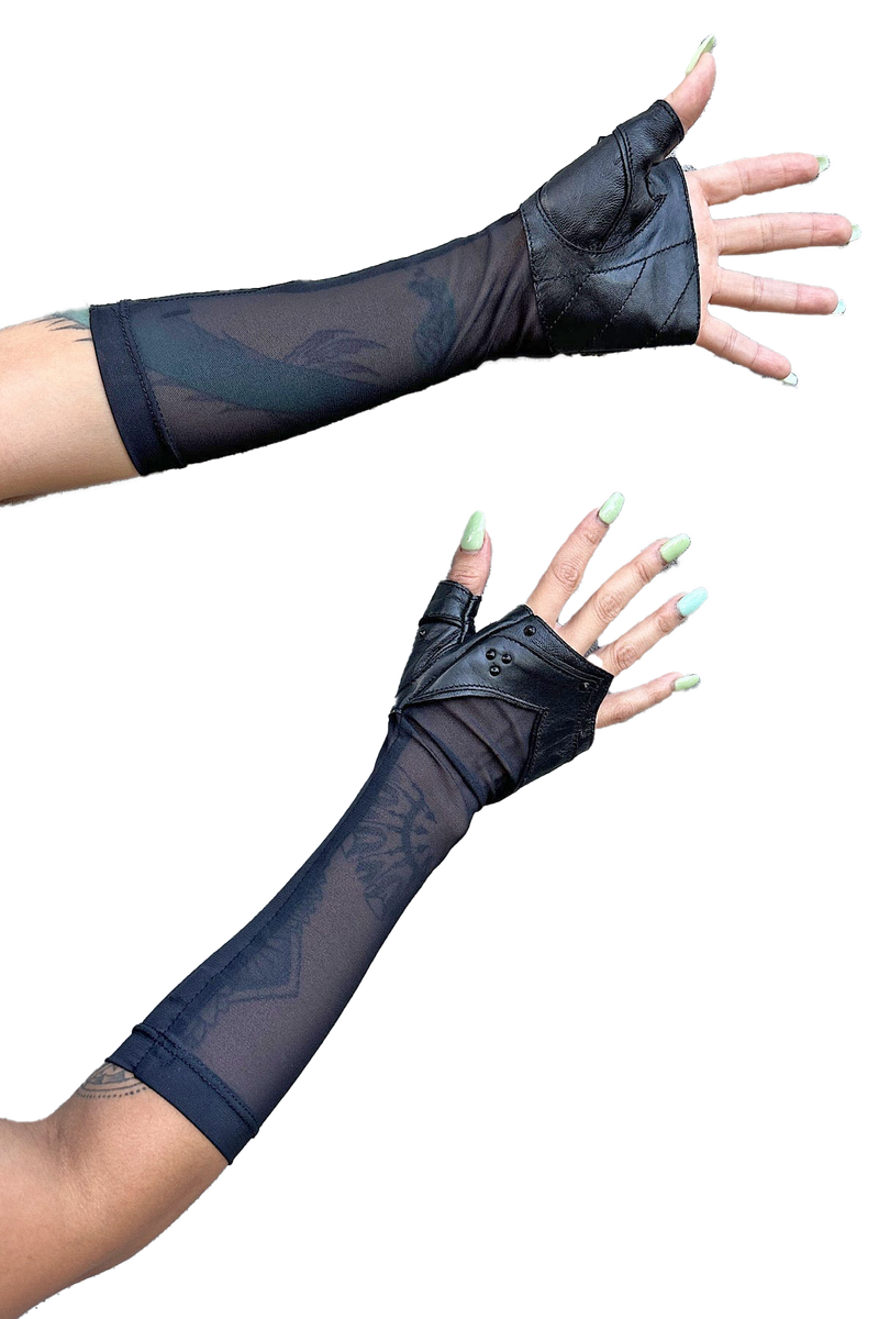 5D x Steam Trunk Arbalest Gloves - leather/mesh