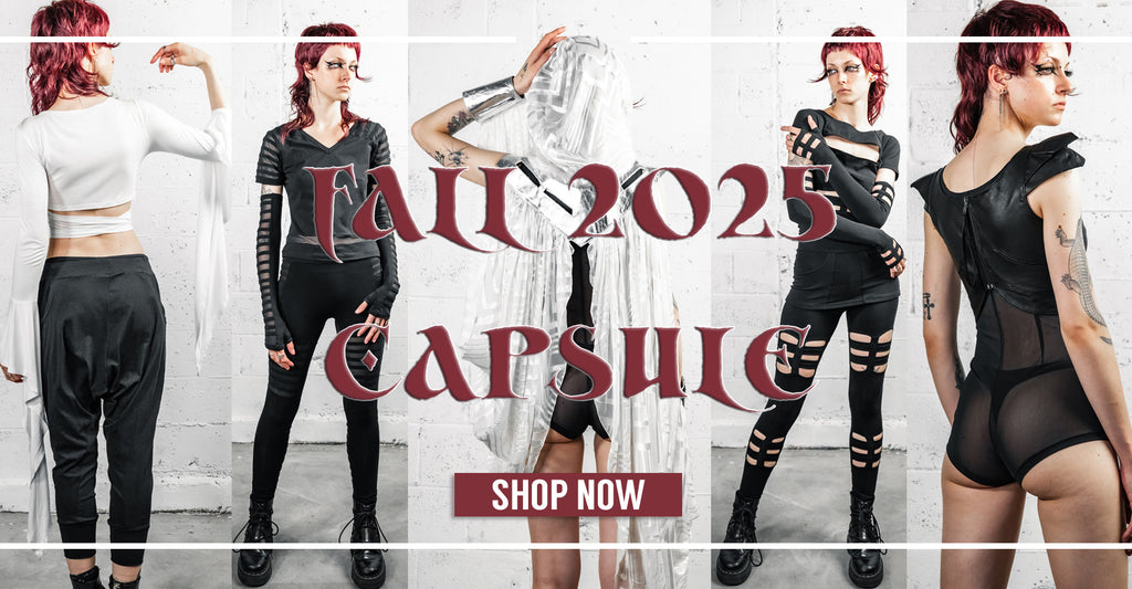 Fall 2025 Capsule Collection - photo is  views of the same model in different outfits
