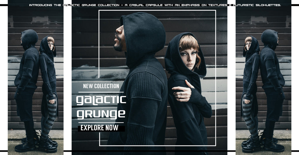 Introducing the Galactic Grunge collection - a casual capsule with an emphasis on textures & futuristic silohuettes.