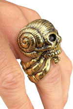 5D x Eyecon Hermit Crab Ring - brass