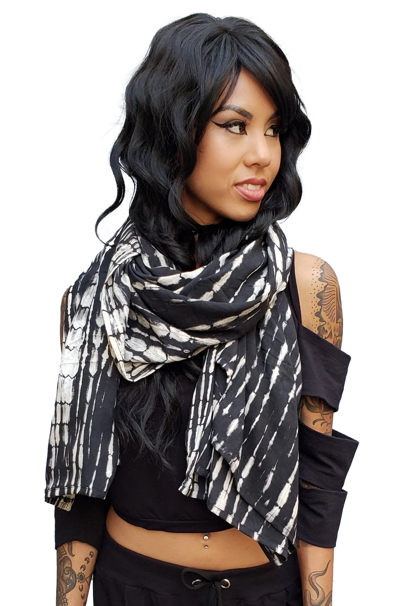 Five and Diamond Oversize Scarf - rayon