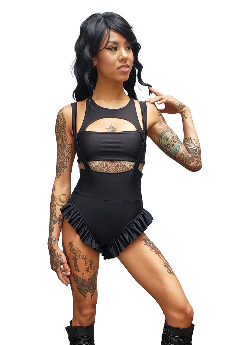 5D x Threadriot Ruffle Swim Romper - nylon