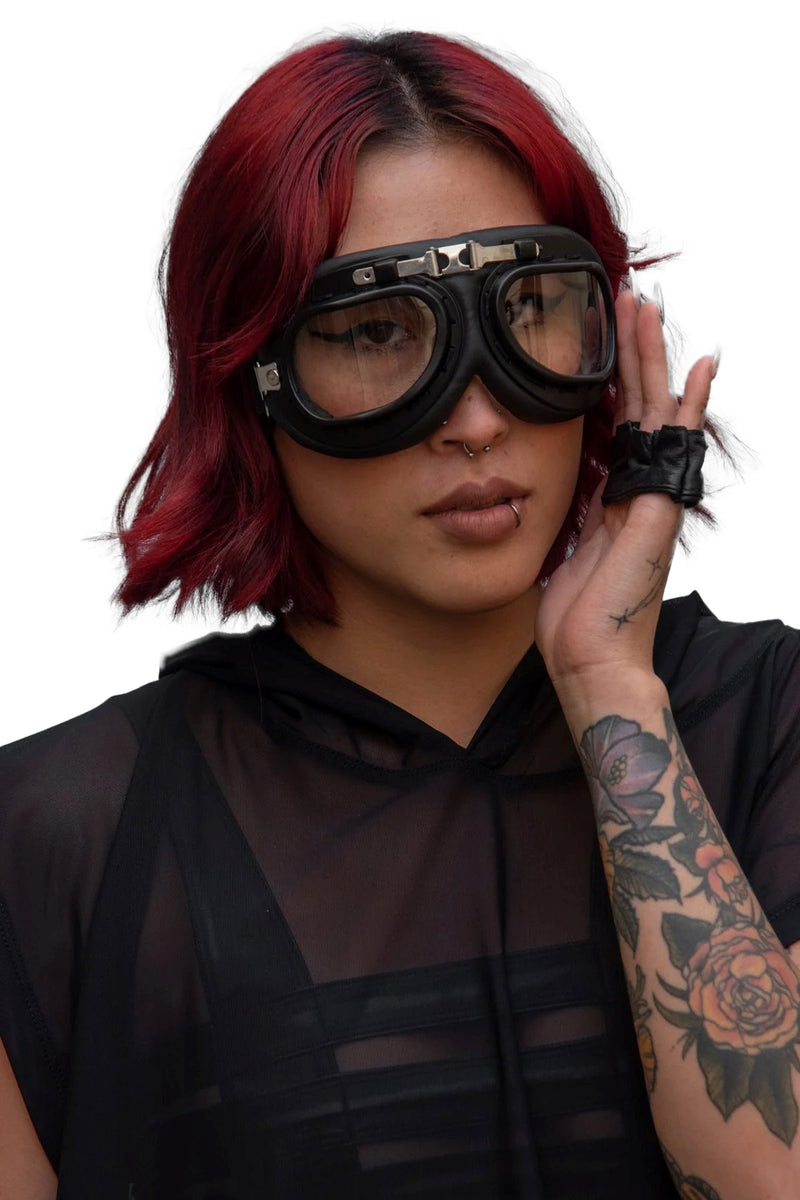 Black Moto Goggles Goggles Showcase 