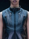 Cyberesque Kamaloka Vest - faux leather Vests-Mens Cyberesque 