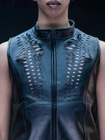 Cyberesque Kamaloka Vest - faux leather Vests-Mens Cyberesque 