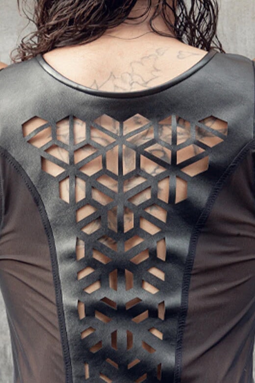 Cyberesque Square Shirt - Mesh FIVE AND DIAMOND 