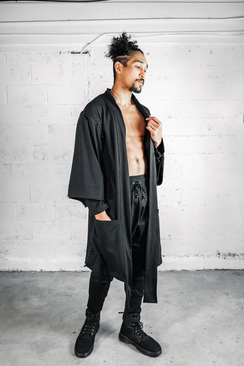 Five and Diamond Blackbird Robe - cotton Hoodies - Mens FIVE AND DIAMOND 