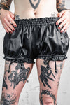 Five and Diamond Bloomer Hot Pants - leather/mesh Shorts-Womens FIVE AND DIAMOND 