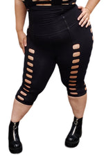 Five and Diamond Cage Capri - cotton Leggings FIVE AND DIAMOND 