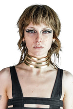 Five and Diamond Cage Collar - leather Collars FIVE AND DIAMOND 