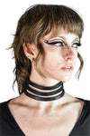 Five and Diamond Cage Collar - leather Collars FIVE AND DIAMOND 