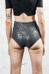 Five and Diamond Cheeky Shorts - silver leopard Bottoms FIVE AND DIAMOND 