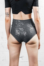 Five and Diamond Cheeky Shorts - silver leopard Bottoms FIVE AND DIAMOND 