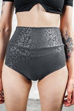 Five and Diamond Cheeky Shorts - silver leopard Bottoms FIVE AND DIAMOND 