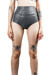 Five and Diamond Cheeky Shorts - silver leopard Bottoms FIVE AND DIAMOND 