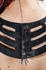 Five and Diamond Desert Cage Chestplate - leather Collars FIVE AND DIAMOND 