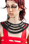 Five and Diamond Desert Cage Chestplate - leather Collars FIVE AND DIAMOND 