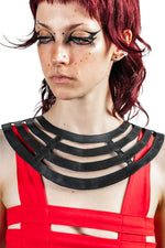 Five and Diamond Desert Cage Chestplate - leather Collars FIVE AND DIAMOND 